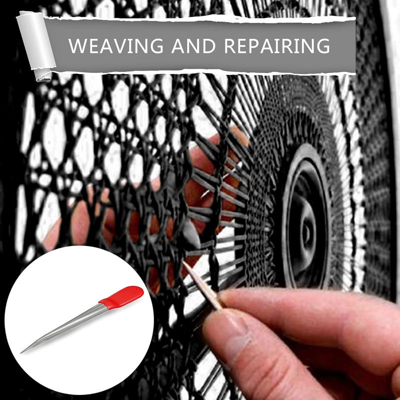 Eagle's Wicker Repair Kit, 230Ft/70m Synthetic Rattan Repair Material Waterproof Flat Ribbon for Garden Patio Furniture and Rattan Chair Sofa Basket(8mm W x1.1mm THK), Deep Relief Black,628# - Image 2